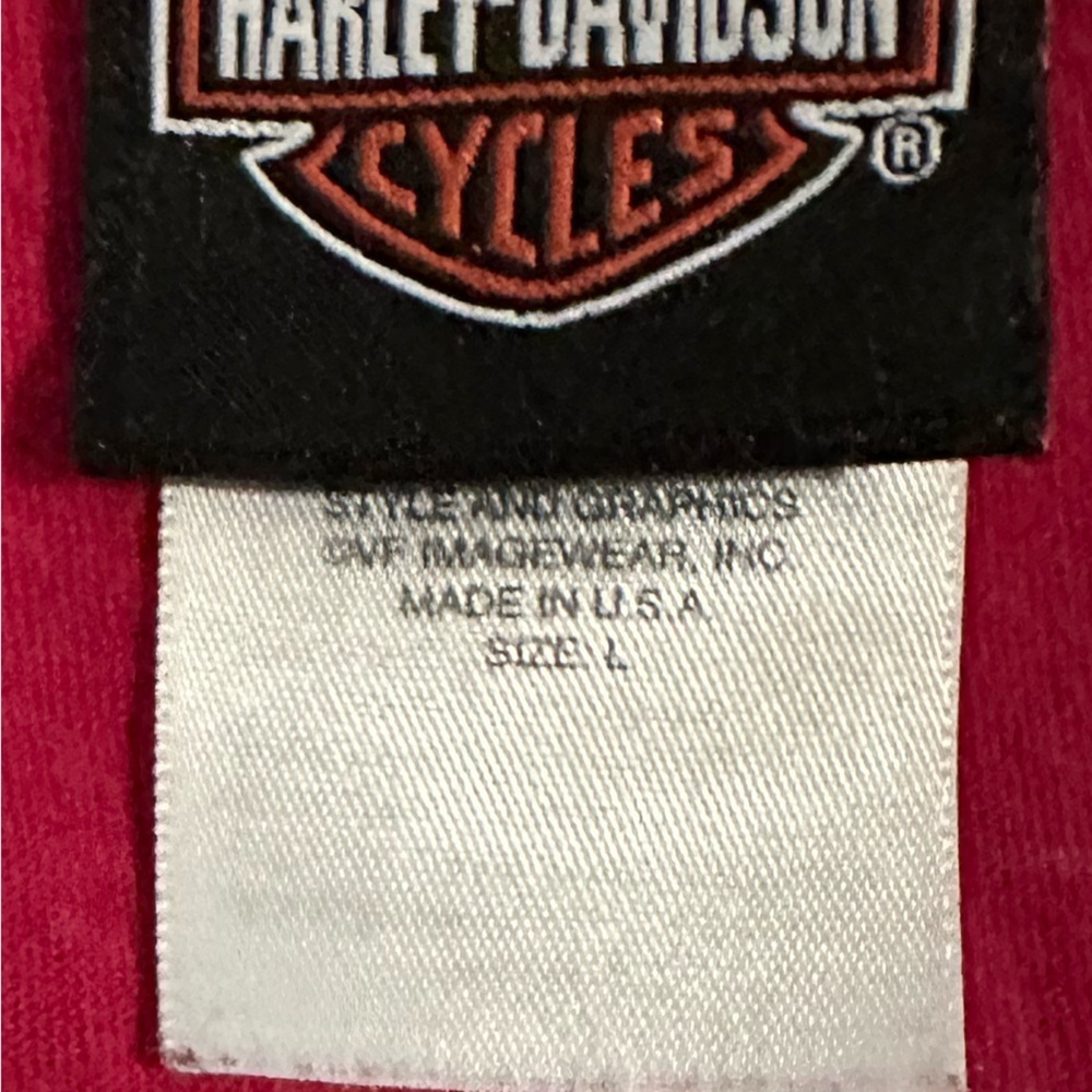 Vintage 🌸 RARE 🌸Harley Davidson Pink San Diego Tank Top size L - Picture 8 of 9